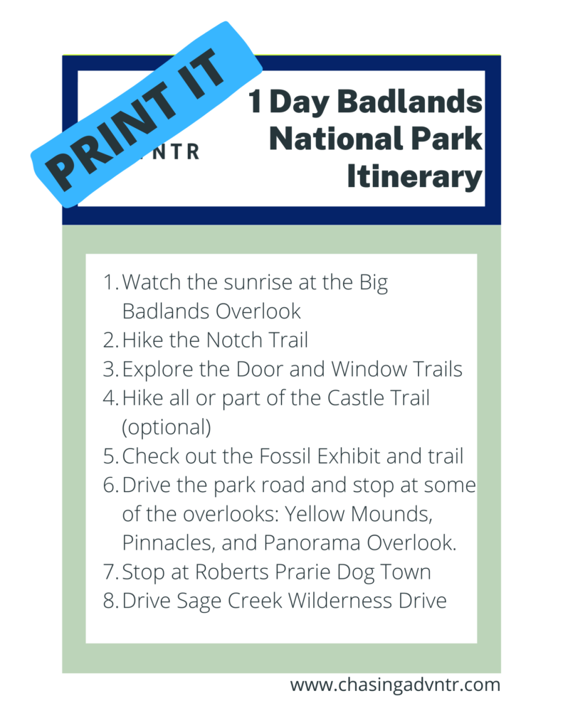 Badlands National Park Itinerary