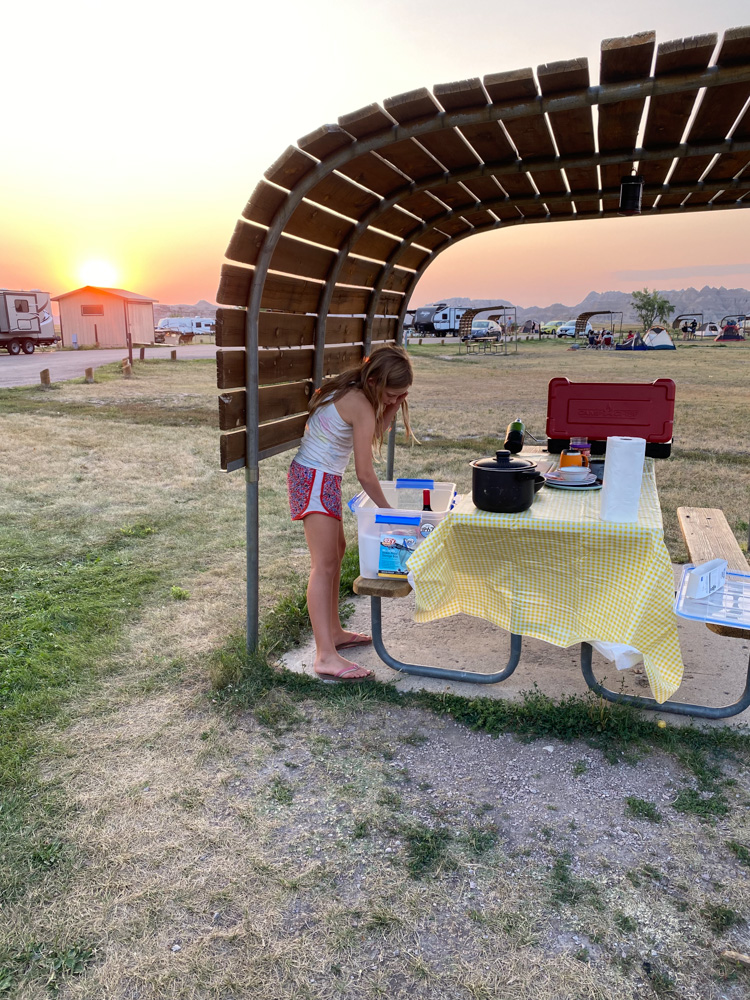 Badland National Park Itinerary: Camping in the park