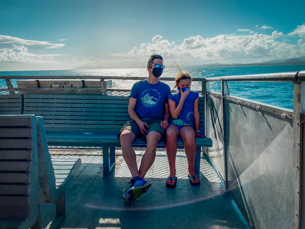 Ferries to Culebra and Vieques:  Sitting on the outside deck on the Culebra Ferry