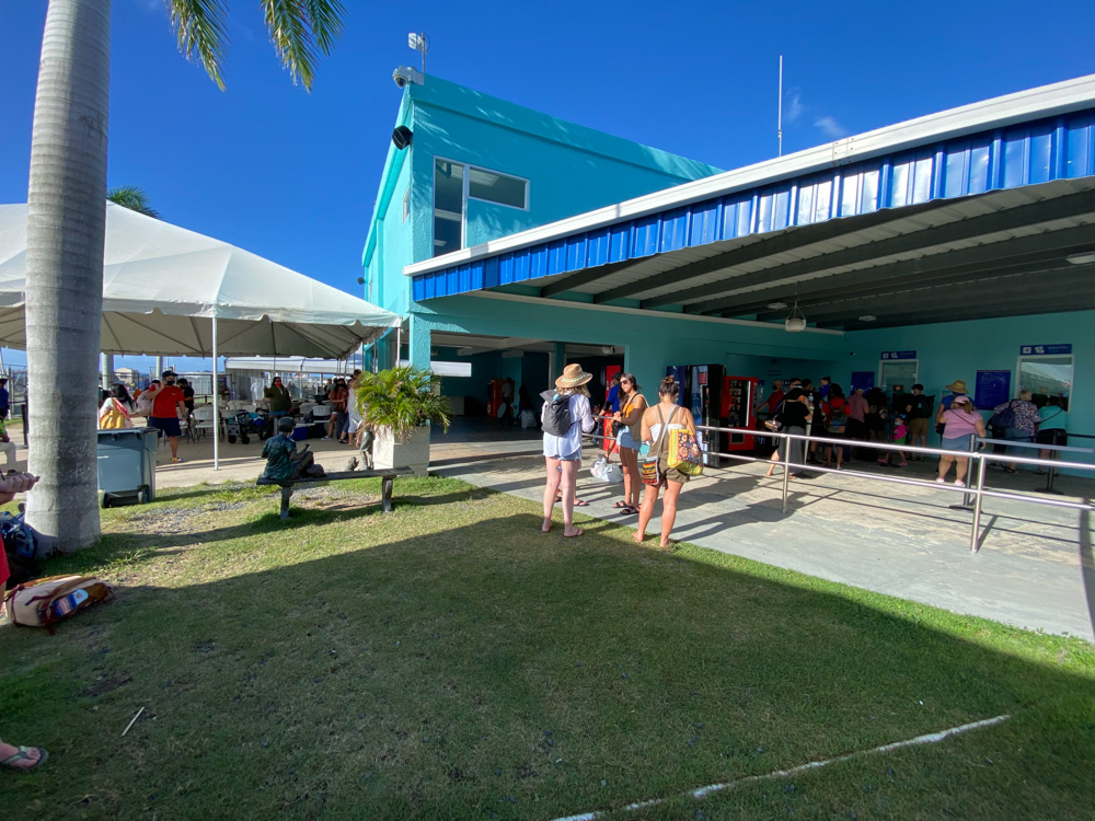 Ferries to Culebra and Vieques: Ticket Booth and ferry terminal at Ceiba