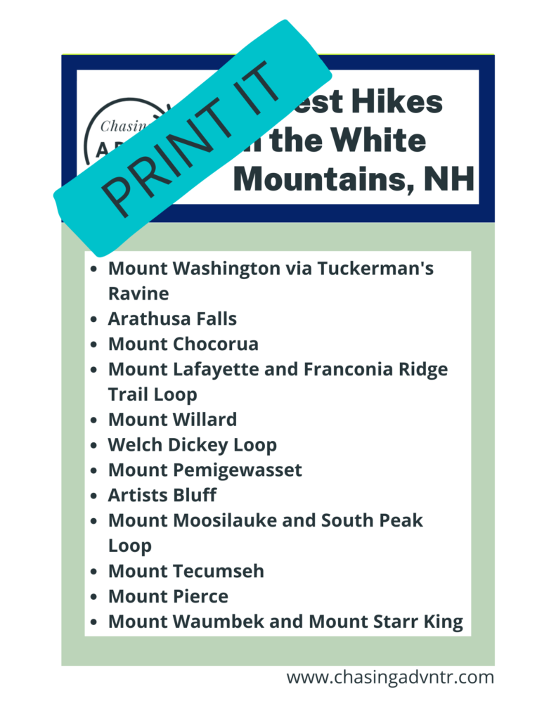 11 Things Best Hikes in the White Mountains