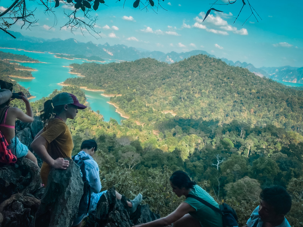 The view from the hike in Khao Sok National Park