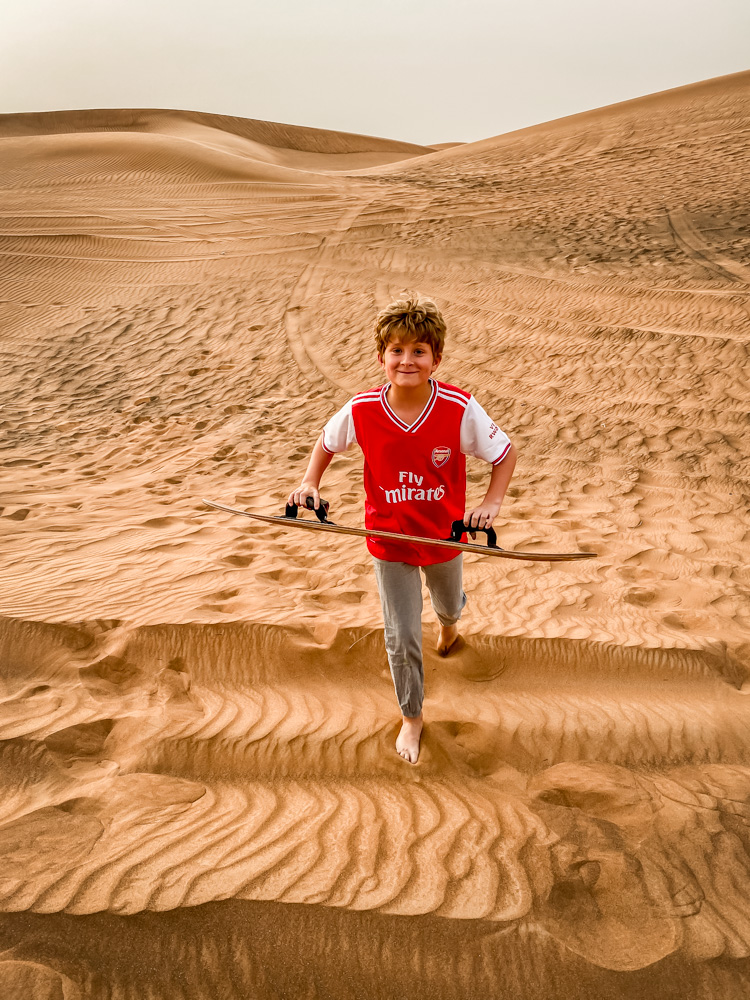 One Day in Dubai: Sandboarding in the Desert