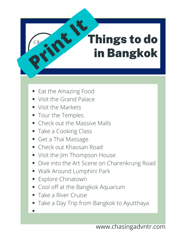 Bangkok Itinerary: Things to do in Bangkok