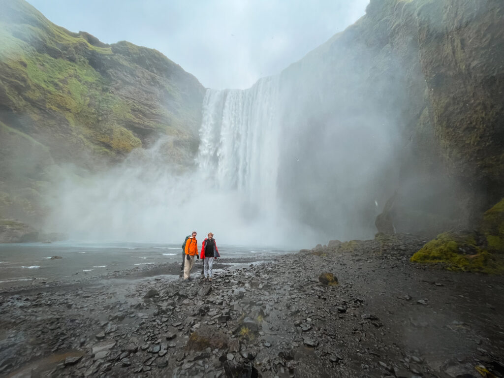 The Base of Skogafoss Waterfall, Iceland