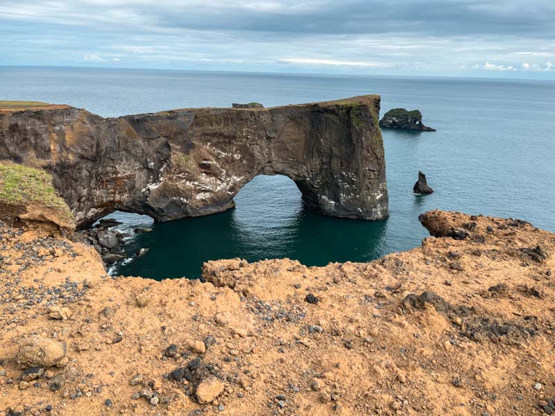 Lava Sea Arch from Dyrholaey Lighthouse