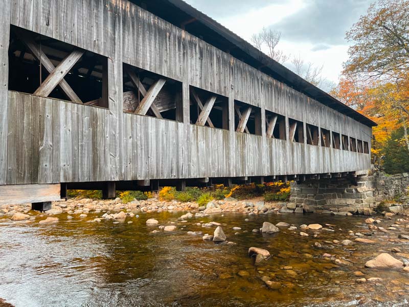 White Mountains New Hampshire Fall: Albany Covered Bridge