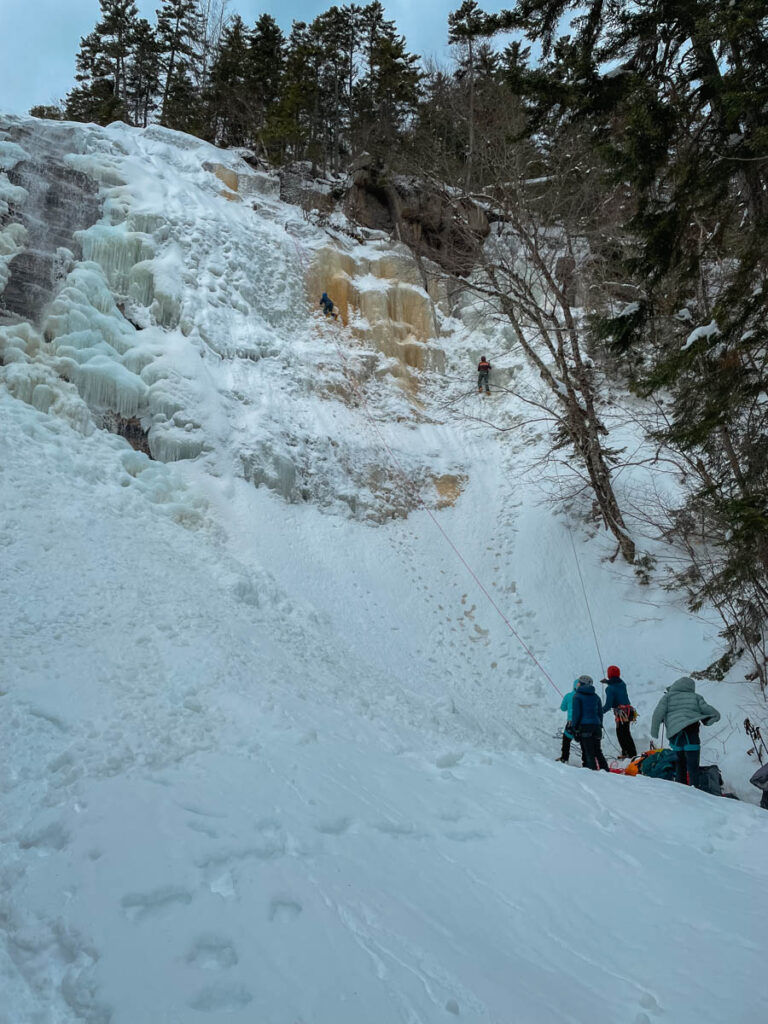 Ice Climbers on Arethusa Falls