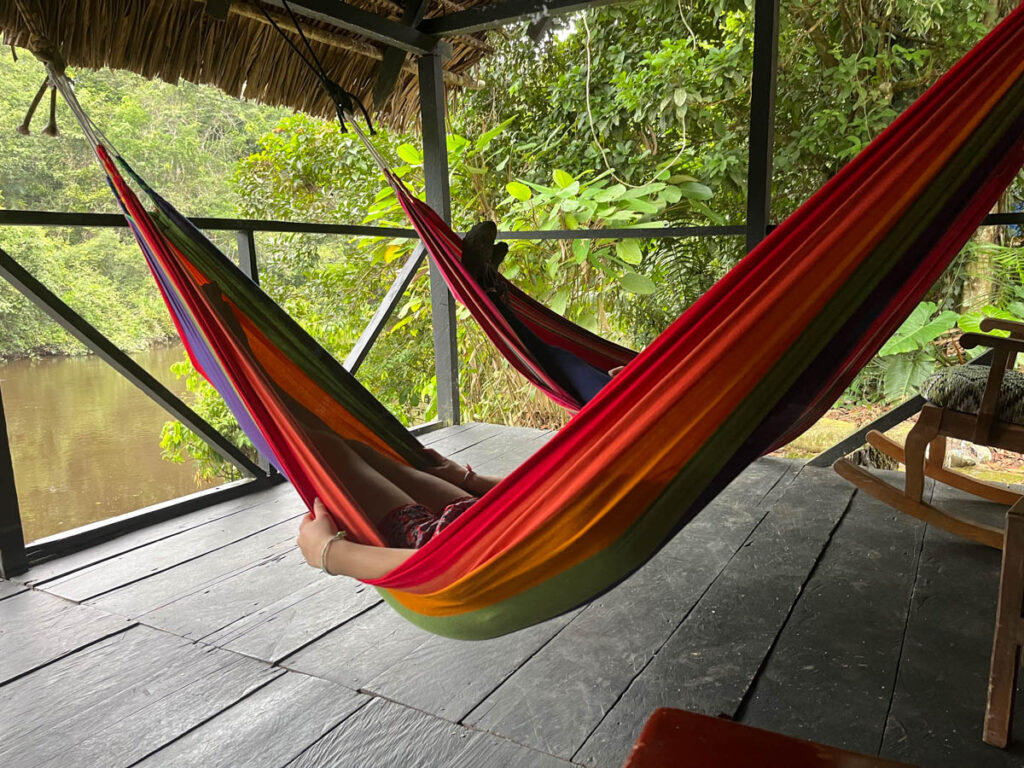 Ecuador Amazon Tour: Hanging at the Hammocks at Green Forest Ecolodge