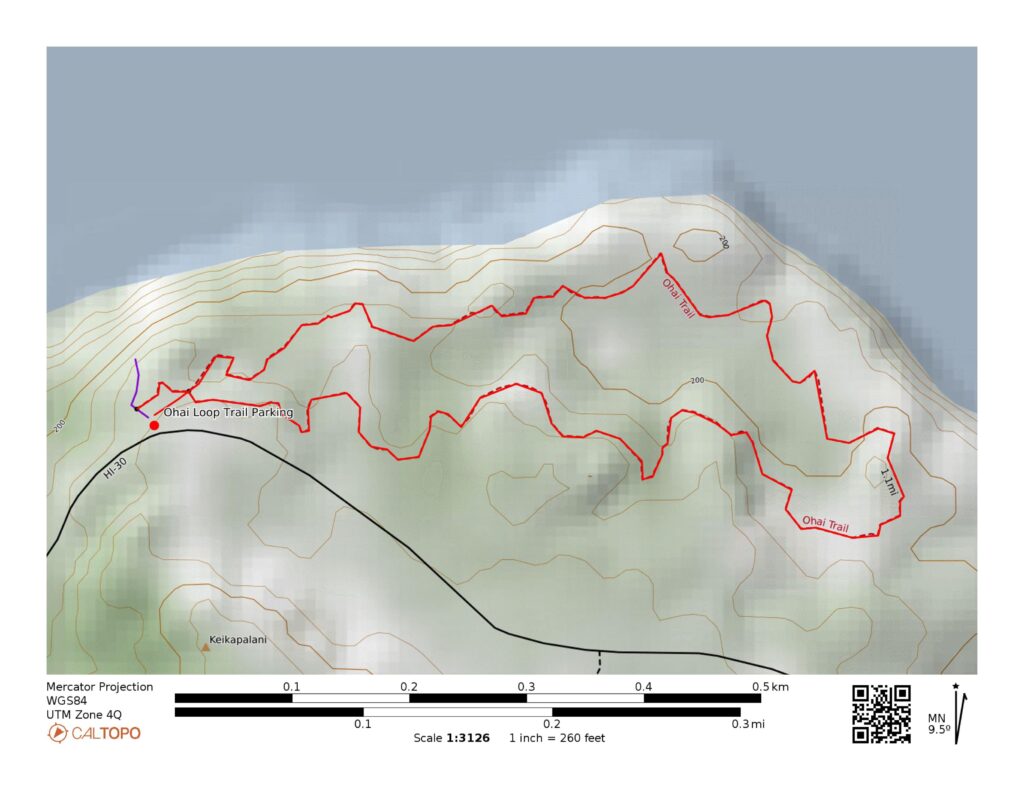 Ohai Trail Map