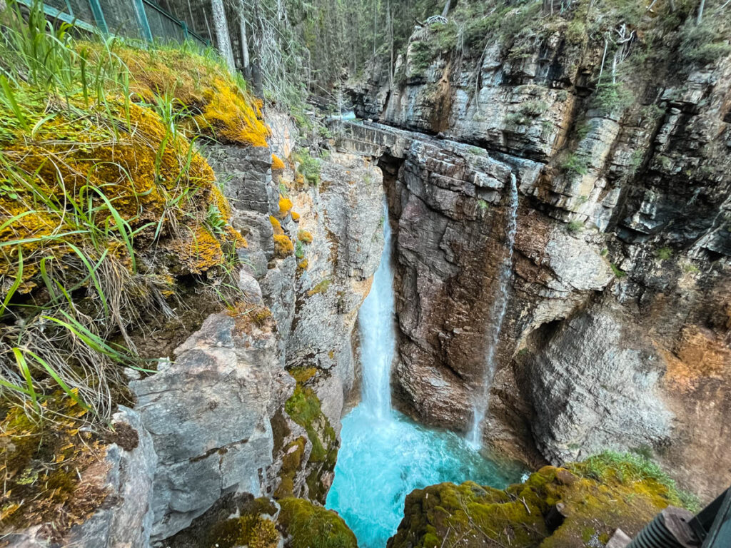 Johnston Canyon Summer Hike to the Ink Pots: Upper Falls