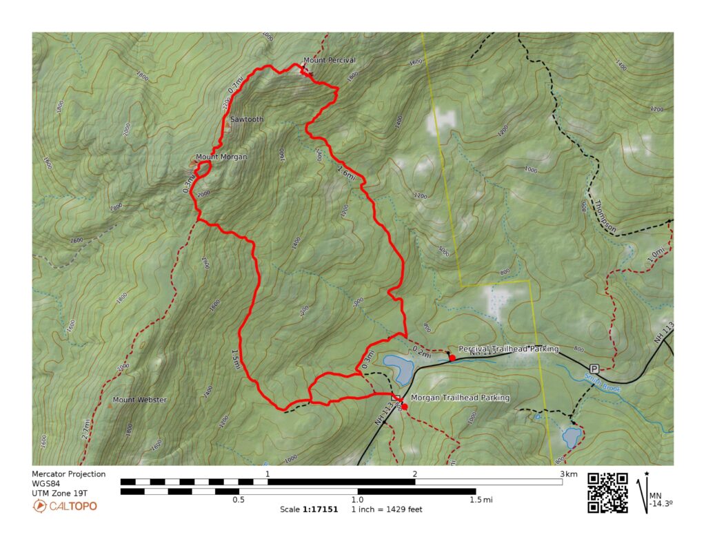 Morgan and Percival Loop Map