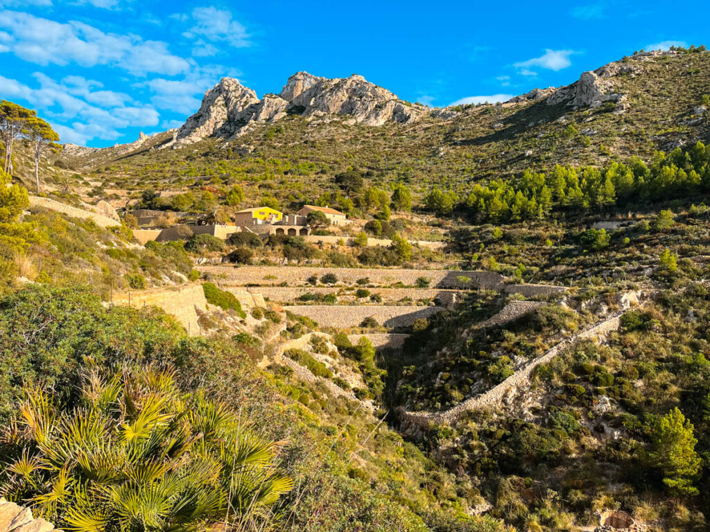 View of the La Trapa Ruins Mallorca