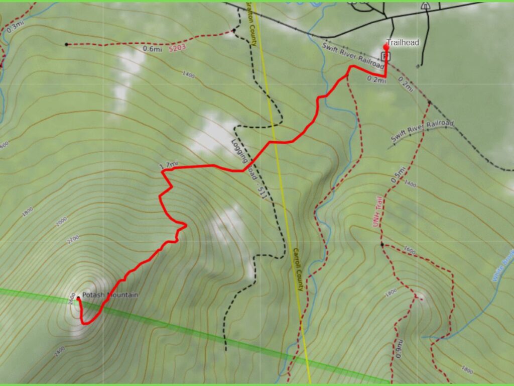 Mount Potash Map