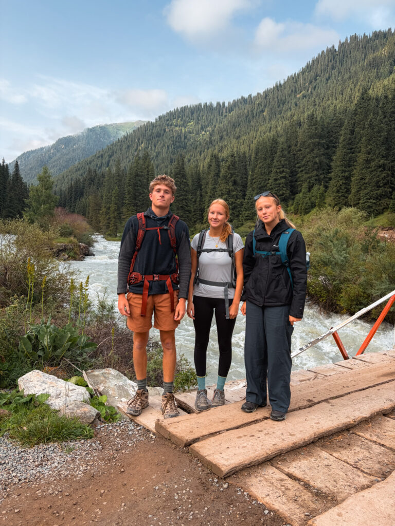 Ready to hike at First Bridge: Ala Kol Trek